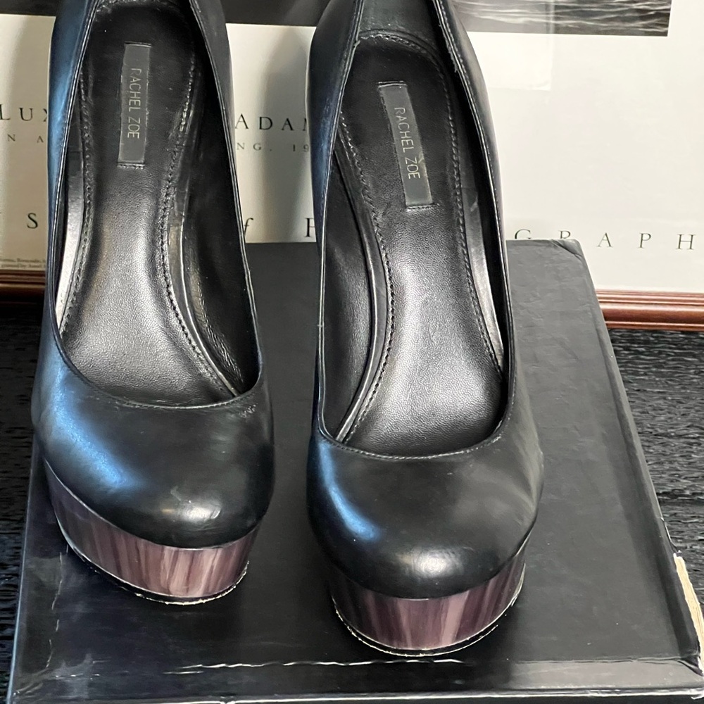 Rachel Zoe Black Platforms.